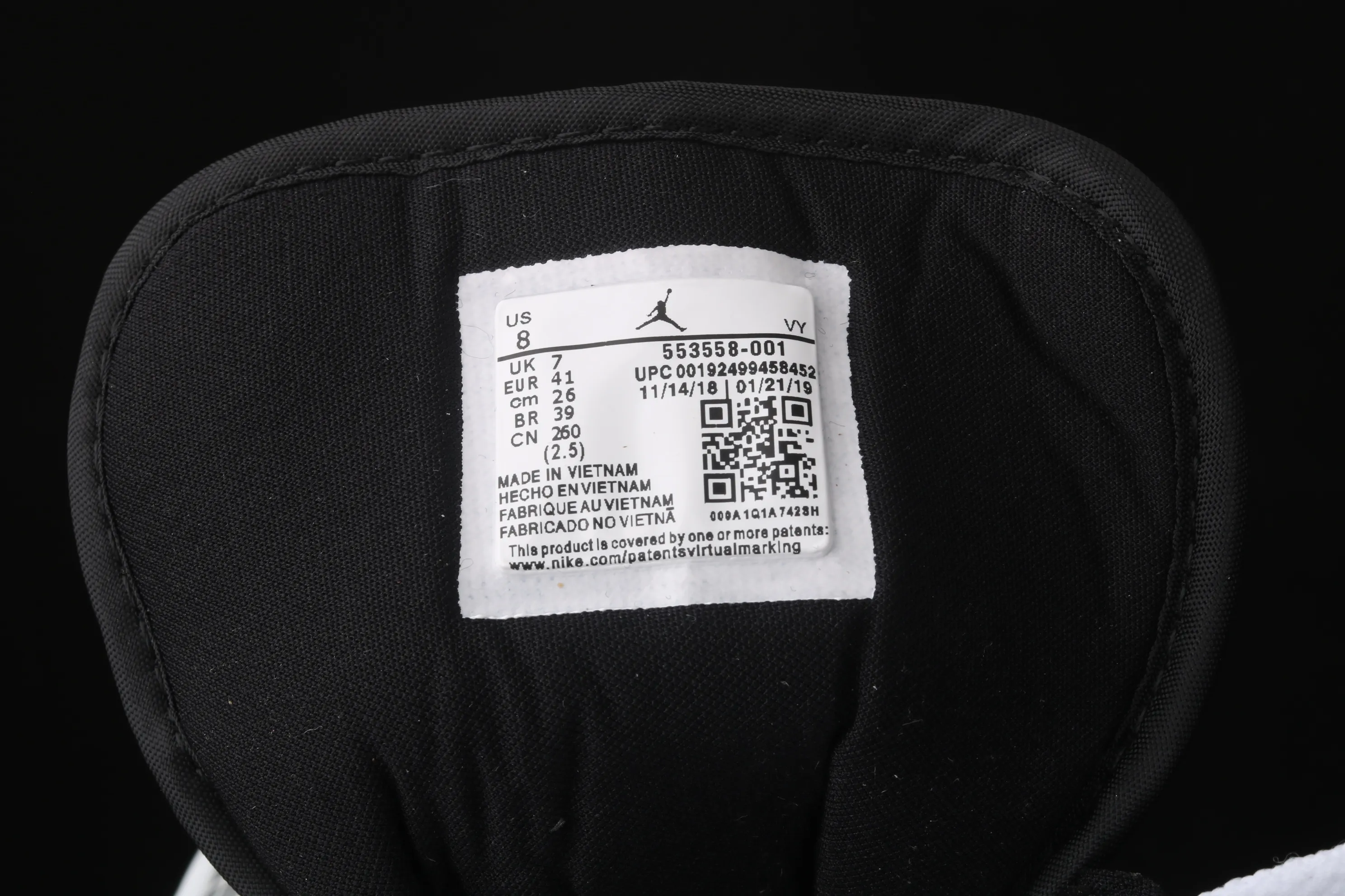 All categories Air Jordan Jordan series basketball shoes Air Jordan 1 Low Air Jordan 1 Low AJ1 Joe 1 low-top cultural and leisure sports sneakers 553558-001